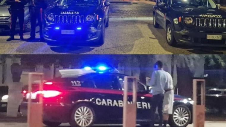 Carabinieri controllo piazza Garibaldi Teramo