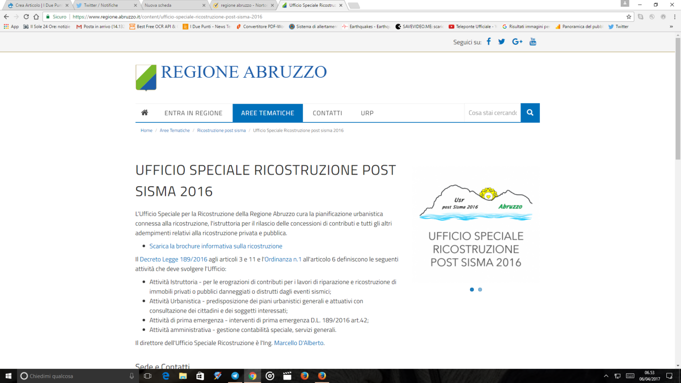 Ufficio sisma
